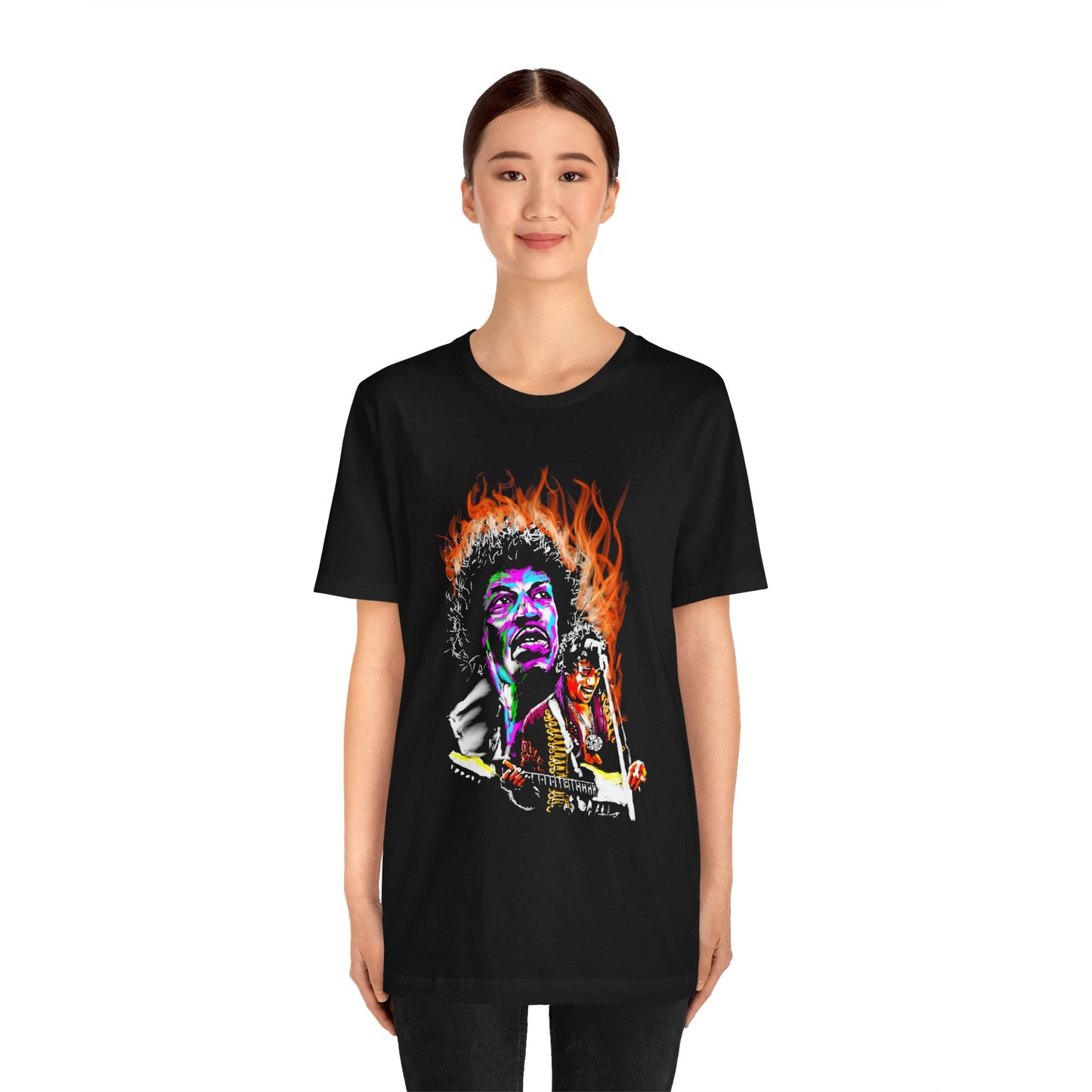 Jimi Hendrix | Jimi On Fire | Unisex T-Shirt