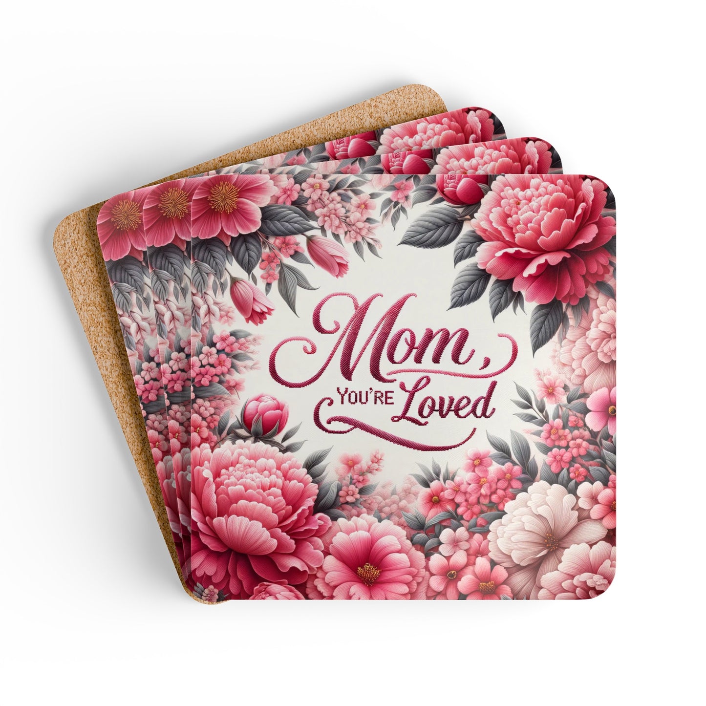 Mom, You Are Loved Coaster Set