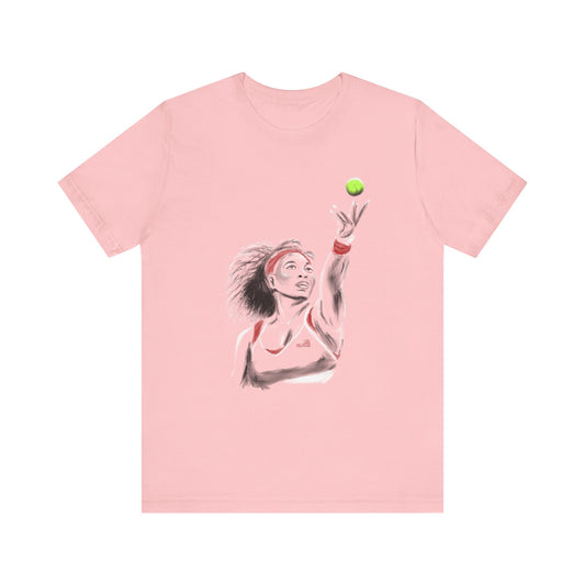 Serena Williams Serves | Sketch | Unisex T-Shirt
