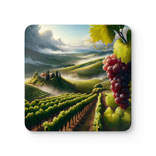 Wine Vinyard Coaster Set