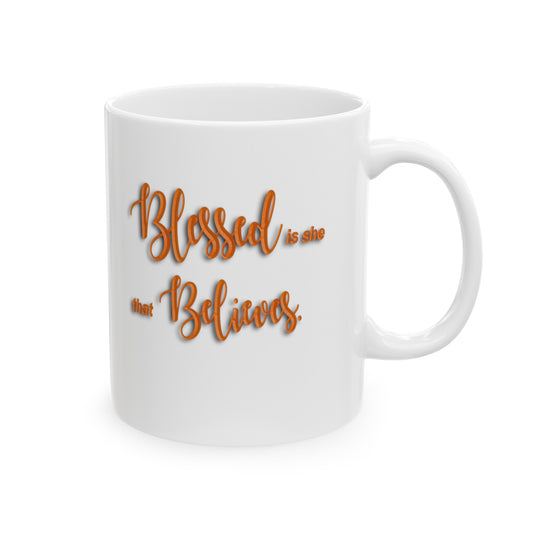 Believe and Be Blessed | Copper | Coffee Mug